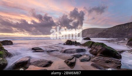 Coumeenoole Beach, County Kerry, Provinz Münster, Republik Irland Stockfoto