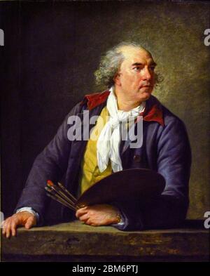 Hubert Robert (1733-1808), französischer Maler, Porträtmalerei von Elisabeth Vigée-Le Brun, 1788 Stockfoto