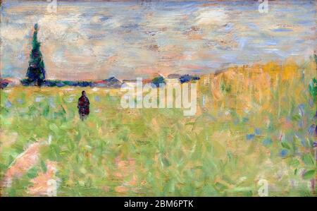 Georges Seurat, EINE Sommerlandschaft, Malerei, 1883 Stockfoto