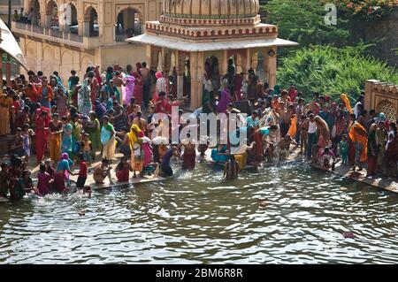 INDIEN RELIGION AFFENTEMPEL Stockfoto