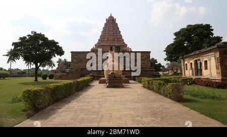 Brihadesvara o Periya Kovil, großer Tempel in Gangaikonda Cholapuram, Indien. Stockfoto