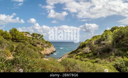 Eine schöne Landschaft mit einem Hafen von Palma de Mallorca Stockfoto