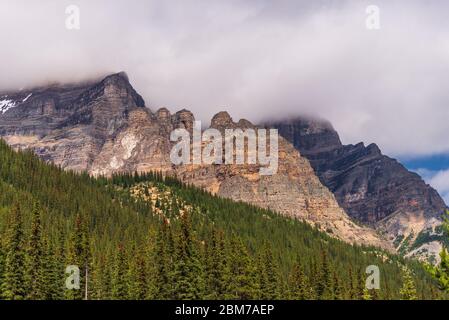 lake Morraine Sceneries, Banff National Park, Alberta, Kanada Stockfoto