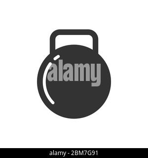 Barbel, Dumbbell Gym Icon Logo Vorlage Illustration Design. Vektor EPS 10. Stockfoto