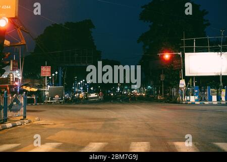 Kalkutta, Indien. Mai 2020. Ein anderes Signal mit dem meisten Verkehrsverkehr ist leer. (Foto von Soumyadeep das Chatterjee/Pacific Press) Quelle: Pacific Press Agency/Alamy Live News Stockfoto