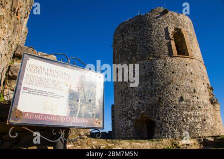 Jimena de la Frontera im Naturpark Alcornocales. Campo de Gibraltar, Cadiz, Andalusien, Spanien, Europa Stockfoto