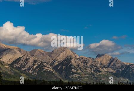 Naturlandschaften entlang der Trans-Canada Hawy, alberta, Kanada Stockfoto