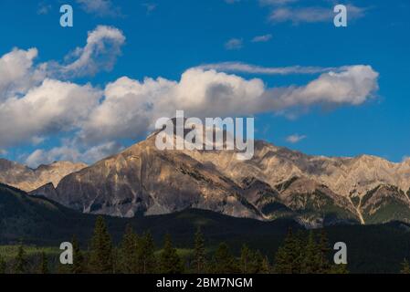 Naturlandschaften entlang der Trans-Canada Hawy, alberta, Kanada Stockfoto