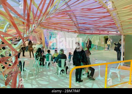 Sommerhauptpavillon Serpentine Galleries Serpentine Pavilion 2015, Kensington Gardens, London, W2 3XA von Selgascano Jose Selgas Lucia Cano Stockfoto