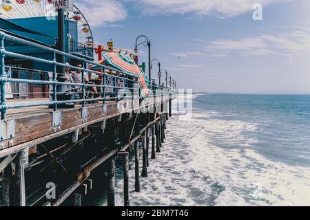 riesenrad am santa monica Pier Stockfoto