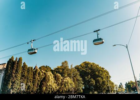 Cable Car in Portland, Oregon Stockfoto