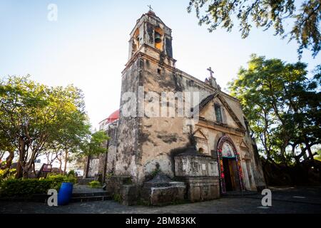 Cuernavaca, Morelos - 11/23/2016: La Iglesia de los Tres Reyes schöne alte Kirche Dekoration Stockfoto