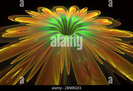 Runde Muster Blume Mandala. Runde Blumenornament. Dekorative Illustration. Schöne abstrakte Blume für Kunstprojekte, Karten, Business, Poster. 3 Stockfoto