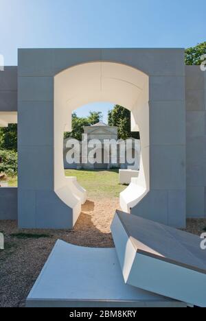 Sommerhaus-Pavillon Serpentine Galleries Serpentine Pavilion 2016, Kensington Gardens, London, W2 3XA von Kunle Adeyemi Stockfoto