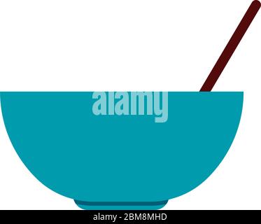 Isolierte Schüssel mit Mixer Stock Vektor