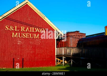 Louisbourg, Kanada - 13. August 2016: Sydney & Louisburg Railway Museum Stockfoto