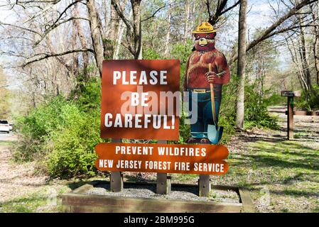 Smokey das Bärenzeichen nur Sie können Waldbrände verhindern Stockfoto