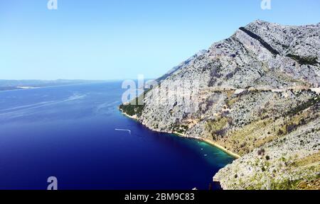 Die atemberaubende Adriaküste in Dubrovnik, Kroatien. Stockfoto