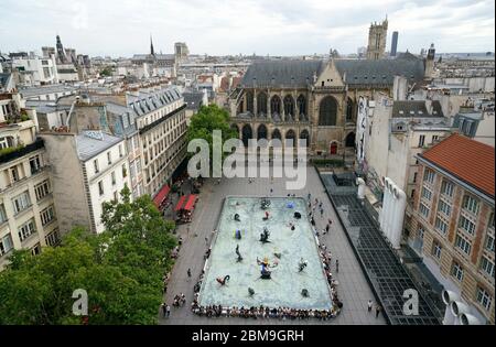 Stravinsky-Brunnen im Centre Pompidou.Beaubourg.Paris.Frankreich Stockfoto
