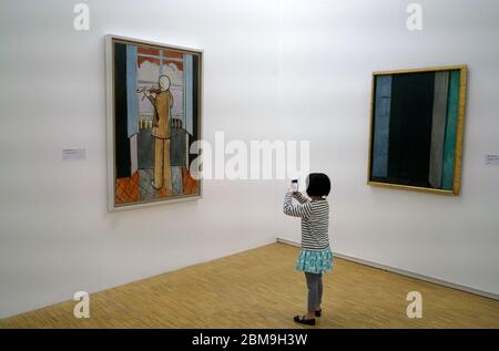 Ausstellung in der Galerie im Centre Pompidou.Beaubourg.Paris.Frankreich Stockfoto