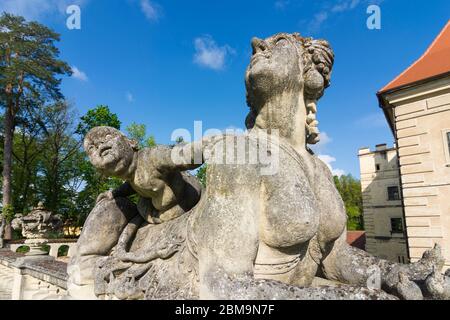 Röhrenbach: Schloss Greillenstein, in Waldviertel, Niederösterreich, Niederösterreich, Österreich Stockfoto