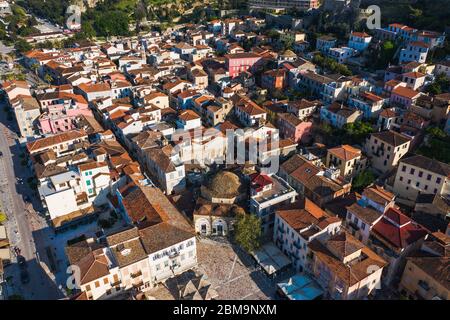 Nafplio oder Nafplion, Griechenland, Peloponnes Altstadt beherbergt Stadtbild Stockfoto