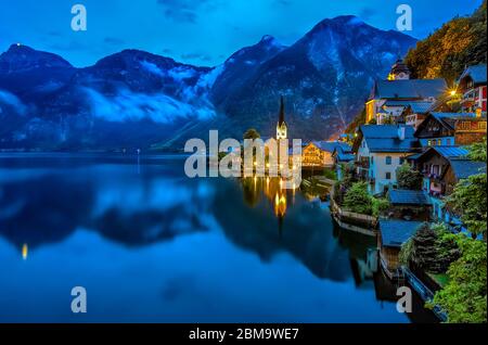 Hallstatt die Perle von Österreich Stockfoto