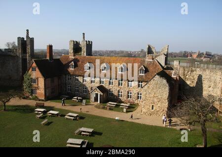 Framlingham Castle in Suffolk Stockfoto