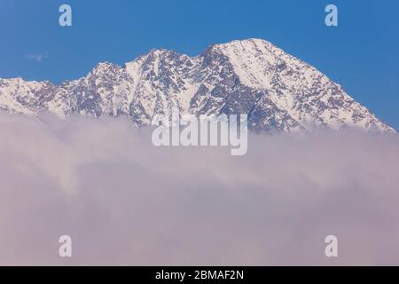 MONTAÑAS INVIERNO. PARQUE NACIONAL GRAN PARADISO. VALNONTEY. VALLE DE AOSTA. ALPEN. ITALIEN. Stockfoto