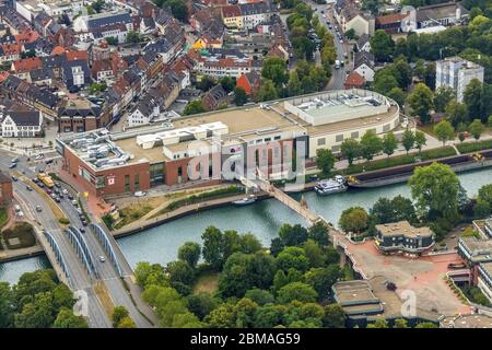 Einkaufszentrum Mercaden Dorsten, 01.08.2019, Luftaufnahme, Deutschland, Nordrhein-Westfalen, Ruhrgebiet, Dorsten Stockfoto