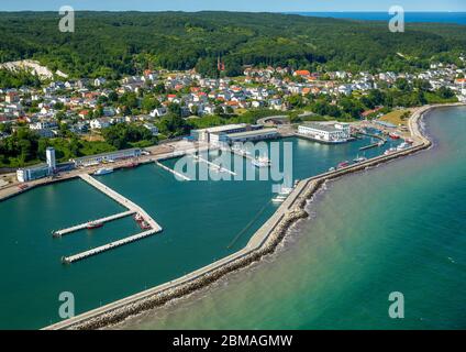 , Hafen Sassnitz an der Ostsee, 05.06.2016, Luftaufnahme, Nordrhein-Westfalen, Ruhrgebiet, Hagen, Sassnitz Stockfoto