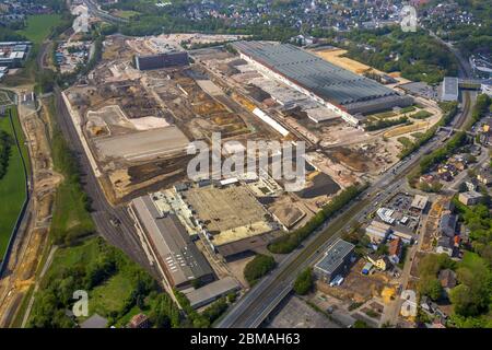 Gelände der ehemaligen Adam Opel AG Bochum I an der B226, 06.05.2017, Luftaufnahme, Deutschland, Nordrhein-Westfalen, Ruhrgebiet, Bochum Stockfoto