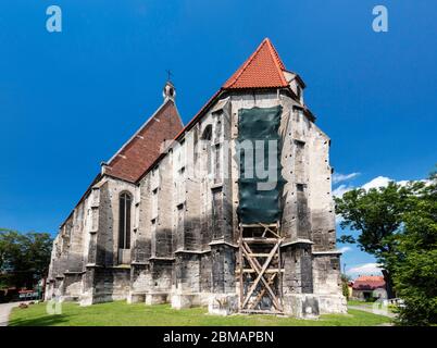 Stiftskirche der Geburt der Jungfrau Maria, gegründet 1350, im gotischen Stil, in Wislica, Malopolska aka Kleinpolen Region, Polen Stockfoto