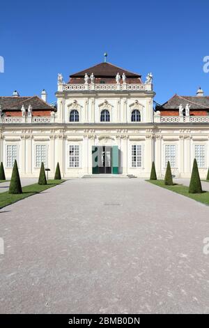 Wien, Österreich - Palais Unteres Belvedere. Die Altstadt ist ein UNESCO-Weltkulturerbe. Stockfoto