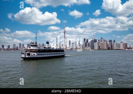 Kanada, Ontario, Toronto, Toronto Fährüberfahrt von der Stadt Toronto nach. Wards Island Stockfoto