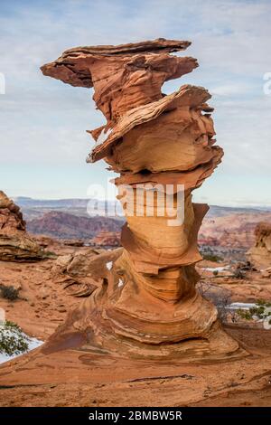 „Control Tower“ in Cottonwood Cove, South Coyote Buttes Stockfoto
