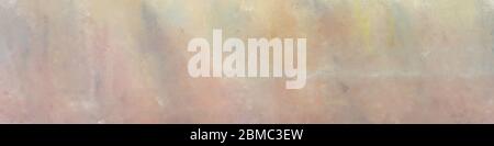 Breite Kunst Grunge abstrakte Malerei Hintergrund Textur mit tan und hellgrauen Farben und Raum für Text oder Bild. Kann als horizontaler Hintergrund verwendet werden Stockfoto