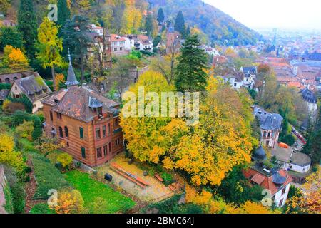 Heidelberger Altstadt. Hessen. Deutschland Stockfoto