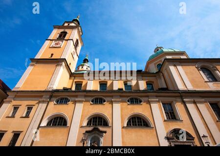 Kathedrale des Heiligen Nikolaus in Ljubljana, Slowenien Stockfoto