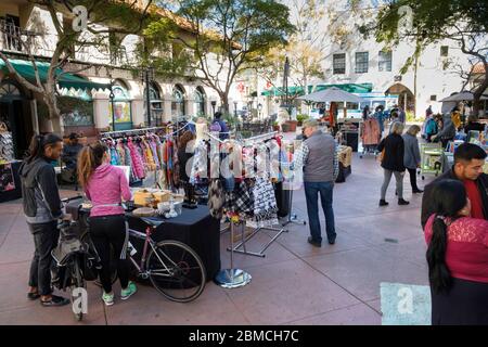 Makers Markt für lokale Waren, Santa Barbara, Kalifornien, USA Stockfoto