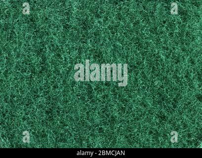 Sehr detaillierte grüne Schwamm Faser organische Textur Makro Nahaufnahme Stockfoto