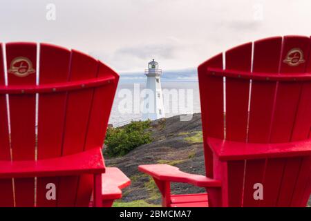 Cape Spear Leuchtturm östlichste Punkt von Nordamerika in Neufundland am Atlantik Stockfoto