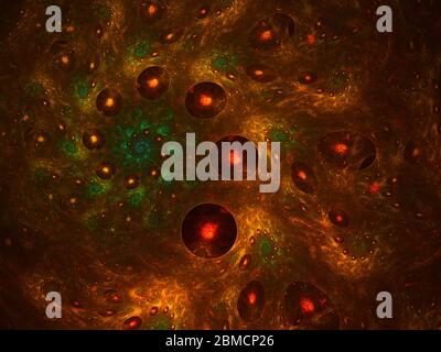 Abstrakt fraktal Hintergrund schöne Spirale Computer-Bild. Schöner abstrakter Hintergrund für Album, Poster, Booklet. Fraktale digitale Grafik für cr Stockfoto