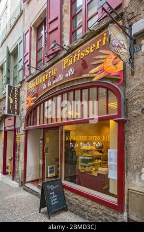 Frankreich, Le Puy-en-Velay, Altstadt, Boulangerie Patisserie Stockfoto