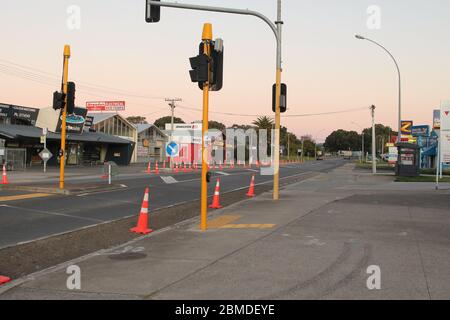 Begehren 19 Wirkung auf Tauranga Verkehr Neuseeland Stockfoto