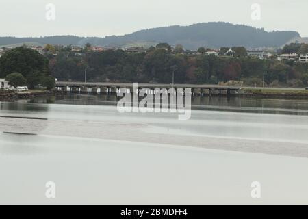 Begehren 19 Wirkung auf Tauranga Verkehr Neuseeland Stockfoto