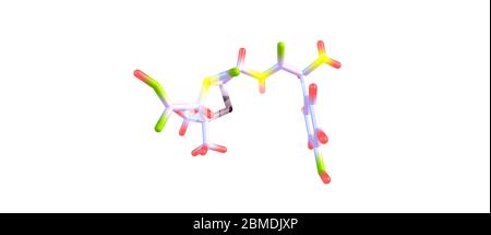 Amoxicillin ist ein Antibiotikum, das für die Behandlung einer Reihe von bakteriellen Infektionen nützlich ist: Mittelohrinfektionen, Halsstrepfen, Lungenentzündung, Hautinfektion Stockfoto