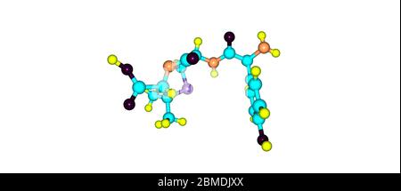 Amoxicillin ist ein Antibiotikum, das für die Behandlung einer Reihe von bakteriellen Infektionen nützlich ist: Mittelohrinfektionen, Halsstrepfen, Lungenentzündung, Hautinfektion Stockfoto