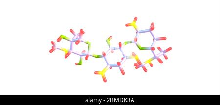 Gentamicin ist ein Antibiotikum, das zur Behandlung mehrerer Arten von bakteriellen Infektionen verwendet wird. Dazu gehören Knocheninfektionen, Endokarditis, Meningitis, Lungenentzündung Stockfoto