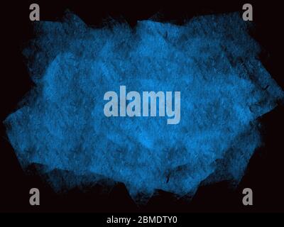 Blaue Farbe abstrakte Farbe Oberfläche für Text Hintergrund über schwarz Stockfoto